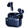 Monoise M6+ тъмносини безжични слушалки с отворена зарядна кутия